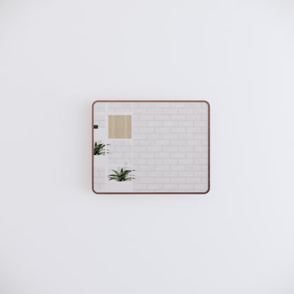 Rectangle Framed Mirrors 40mm Depth Frame Brushed Copper 900x750mm
