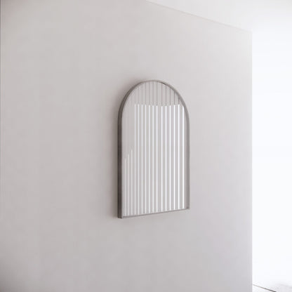 600mm Framed Non-LED - Brushed Nickel - 600 x 900 x 45