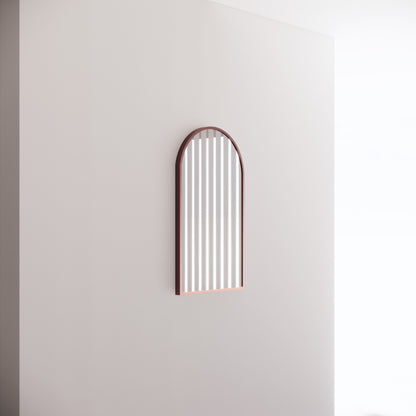 Arch Framed Mirrors 40mm Depth Frame Brushed Copper 450x800mm
