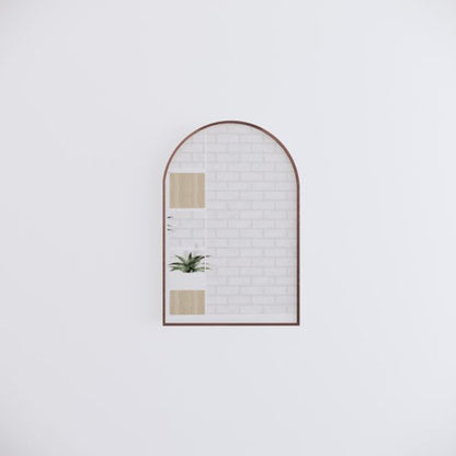 Arch Framed Mirrors 40mm Depth Frame Brushed Copper 600x900mm