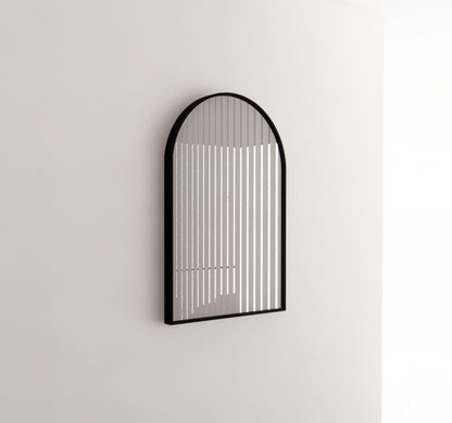 600mm Framed Non-LED - Black - 600 x 900 x 45