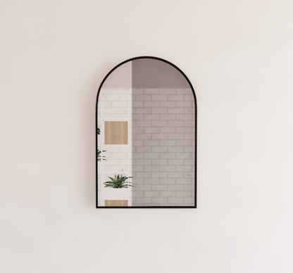 600mm Framed Non-LED - Black - 600 x 900 x 45