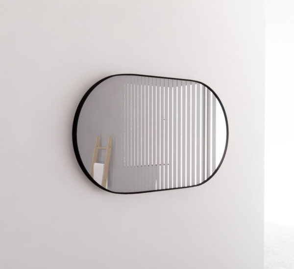 1500mm Framed Non-LED - Black - 1500 x 800 x 45
