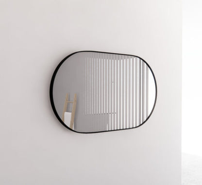 1500mm Framed Non-LED - Black - 1500 x 800 x 45