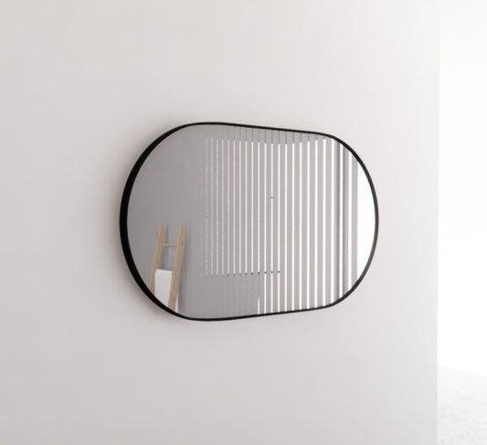 1500mm Framed Non-LED - Black - 1500 x 800 x 45