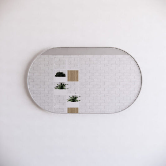 1500mm Framed Non-LED - Brushed Nickel - 1500 x 800 x 45