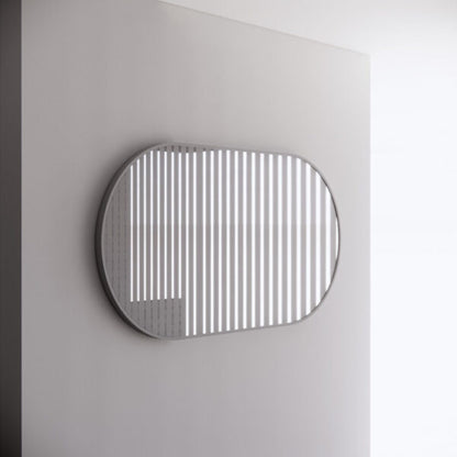 1500mm Framed Non-LED - Brushed Nickel - 1500 x 800 x 45
