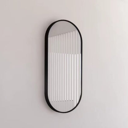 450mm Framed Non-LED - Black - 450 x 900 x 45
