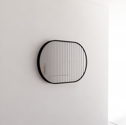 600mm Framed Non-LED - Black - 600 x 900 x 45