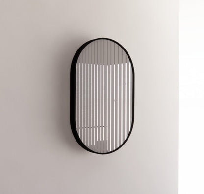 600mm Framed Non-LED - Black - 600 x 900 x 45