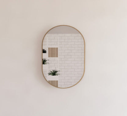 600mm Framed Non-LED - Gold - 600 x 900 x 45