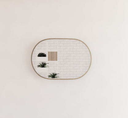 600mm Framed Non-LED - Gold - 600 x 900 x 45