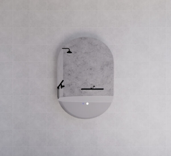 Oval Frameless LED Mirrors 900x600mm