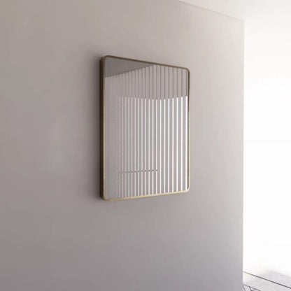 Rectangle Framed Mirrors 40mm Depth Frame Brushed Gold 900x750mm