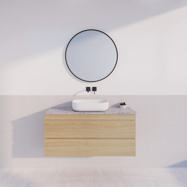 Forest Single Bowl Wall Hung Vanity-Light Oak W1178xH550xD450mm