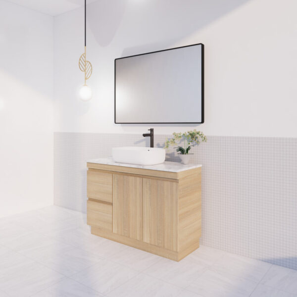 Forest Single Bowl Freestanding Vanity(Leg/Kickboard)-Light oak  W1178xH820xD450mm