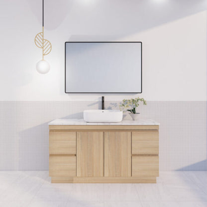Forest Single Bowl/Double bowls Freestanding Vanity(Leg/Kickboard)-Light oak W1478xH820xD450mm