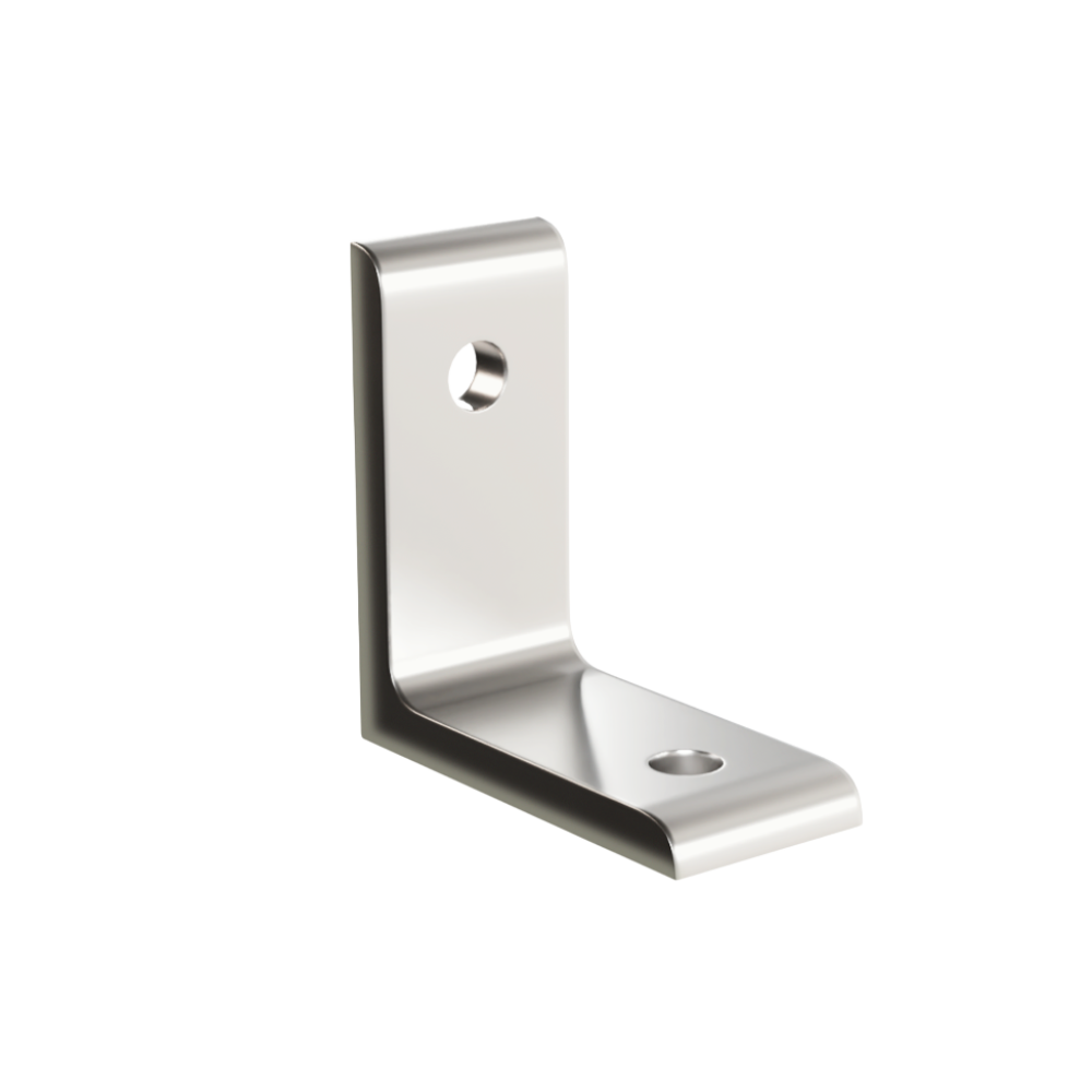 121 Aluminum Angle Bracket – 6mm thick bracket with 6mmØ countersunk hole - Anodised Aluminium
