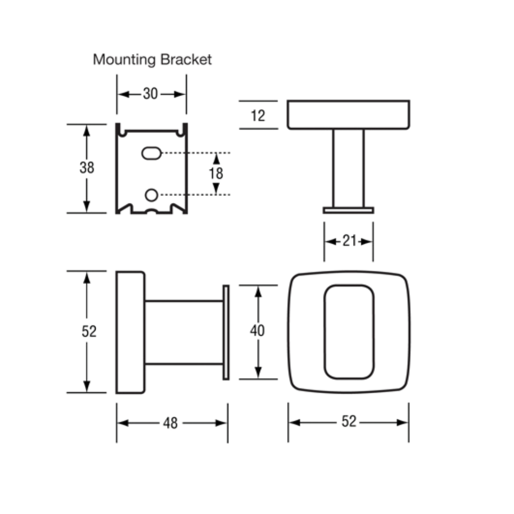 Single Robe Hook SS Bright