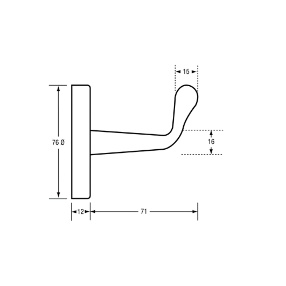Robe Hook Heavy Duty PSS