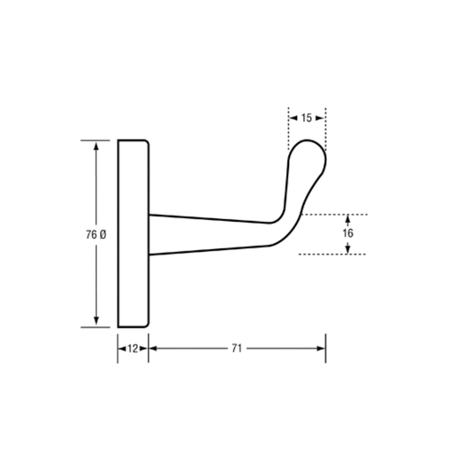 Robe Hook Heavy Duty PSS
