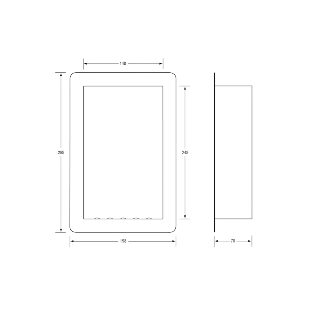 Recessed Soap Dish Anti Ligature NH