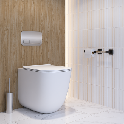Double Toilet Roll Holder - Designer Black
