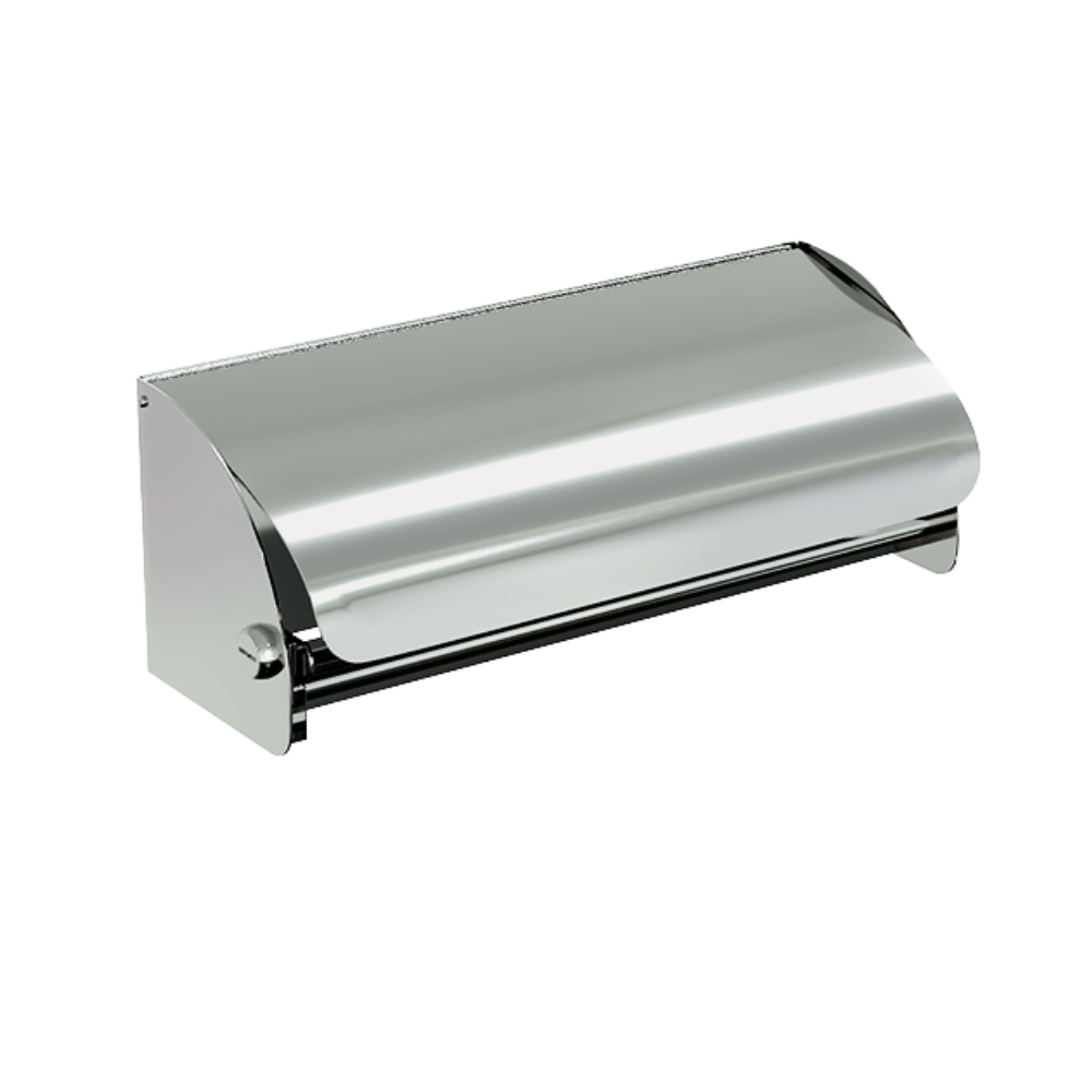 Double Lockable Toilet Roll Holder with Hood PSS