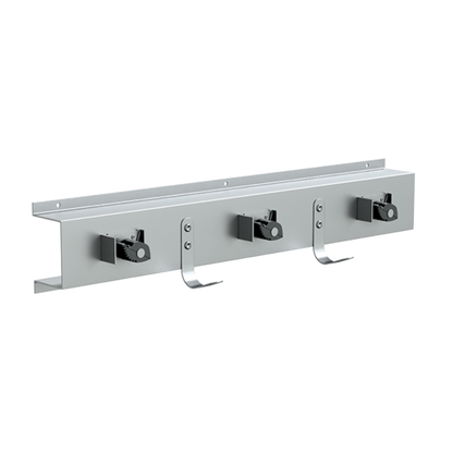 Utility Rack c/w 3 Mop & 2 Rag Hooks SS