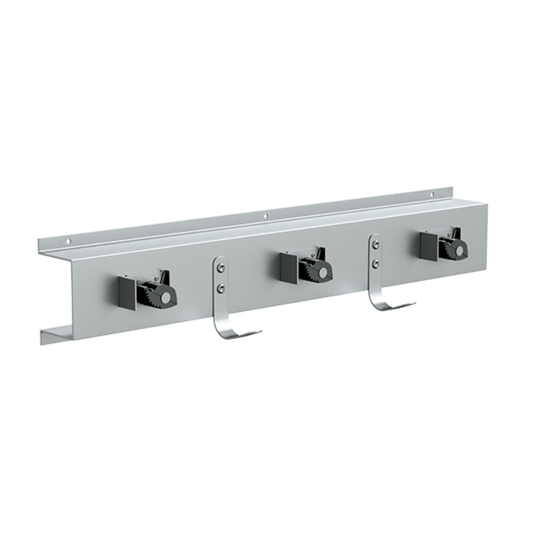 Utility Rack c/w 3 Mop & 2 Rag Hooks SS