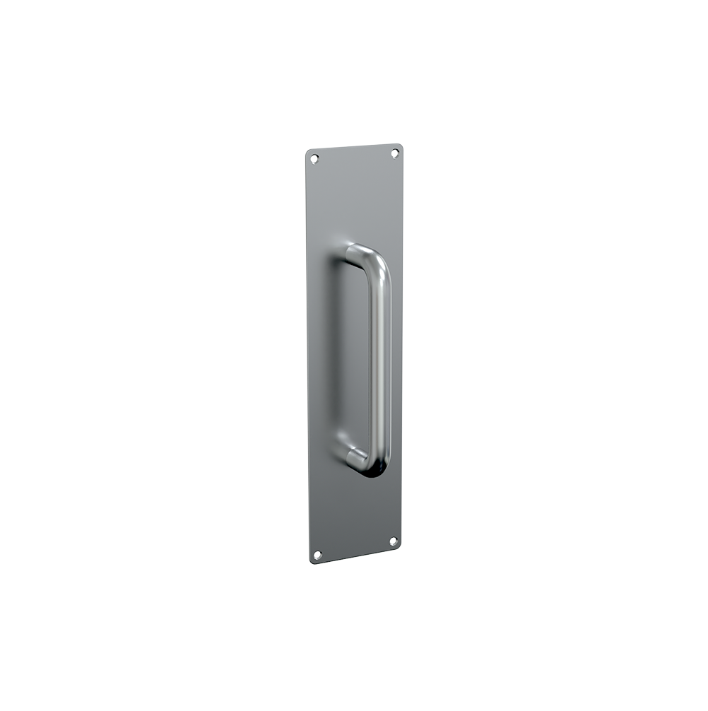 Pull Handle with Plate – 75mmW x 300mmH SS