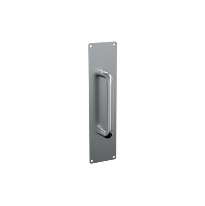 Pull Handle with Plate – 75mmW x 300mmH SS