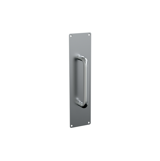 Pull Handle with Plate – 75mmW x 300mmH SS