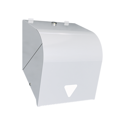 Paper Towel Roll Dispenser Lockable PC White