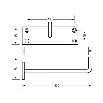 Equipment Hook 200mm Proj SS