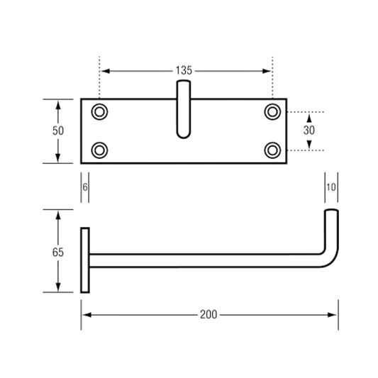 Equipment Hook 200mm Proj SS
