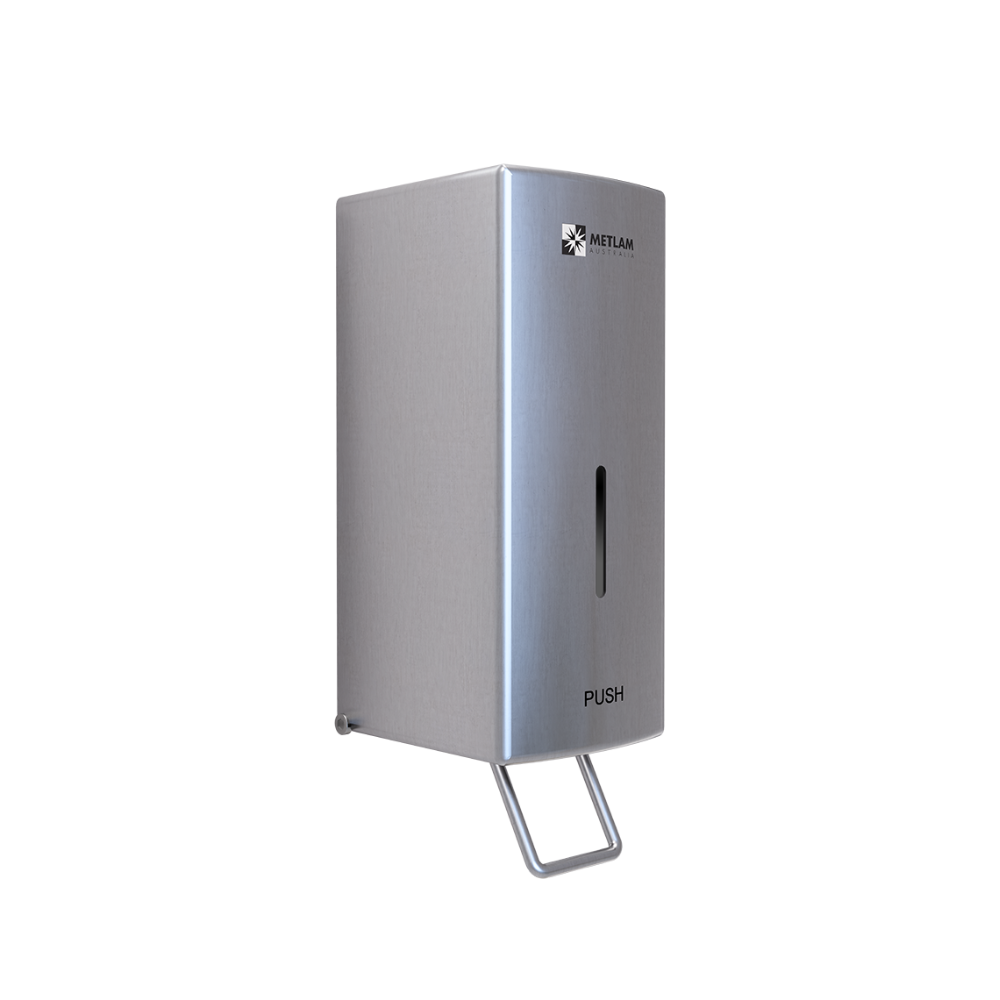 Vertical soap dispenser push lever - SS