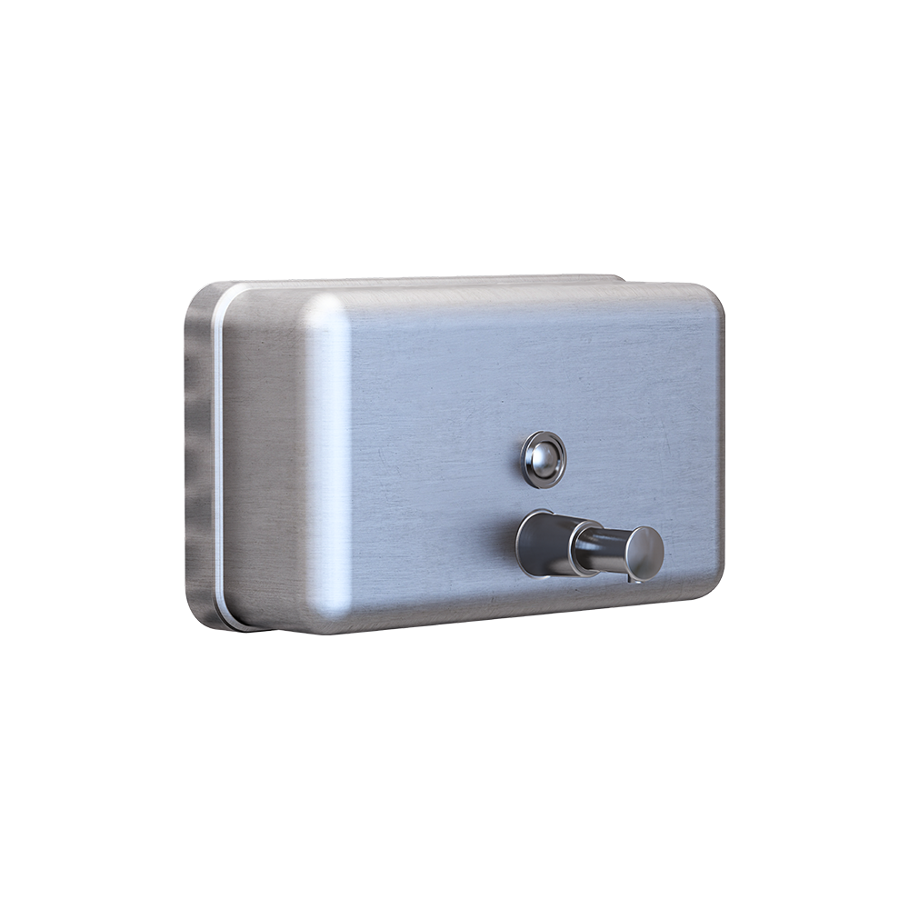 Horiz Liquid Soap Dispenser SS
