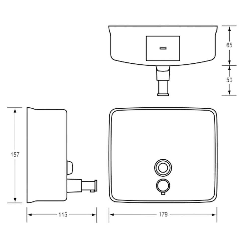 Square Soap Dispenser SS