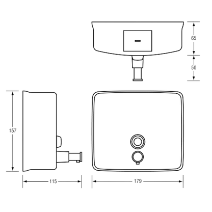 Square Soap Dispenser SS