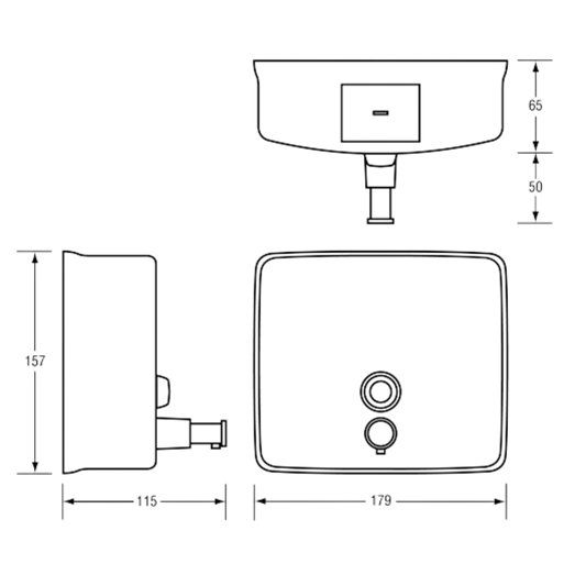 Square Soap Dispenser SS