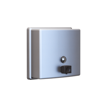 Square Soap Dispenser c/w Black Valve SS