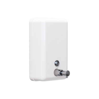 Vertical Liquid Soap Dispenser  – 1.2L Capacity, White Powder Coat Finish