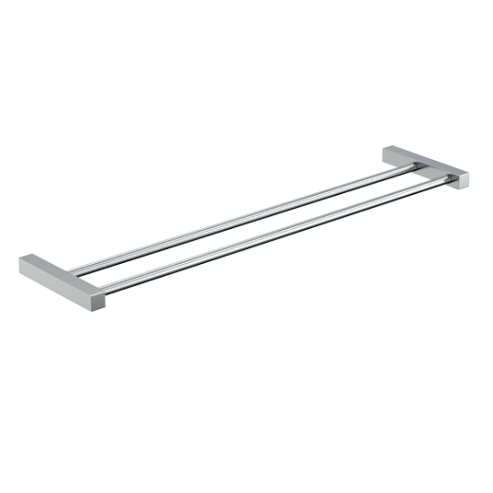 Paterson Square Double Towel Rail 600mm PSS