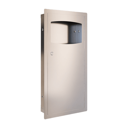 Waste Receptacle Recessed 9 Ltr SS