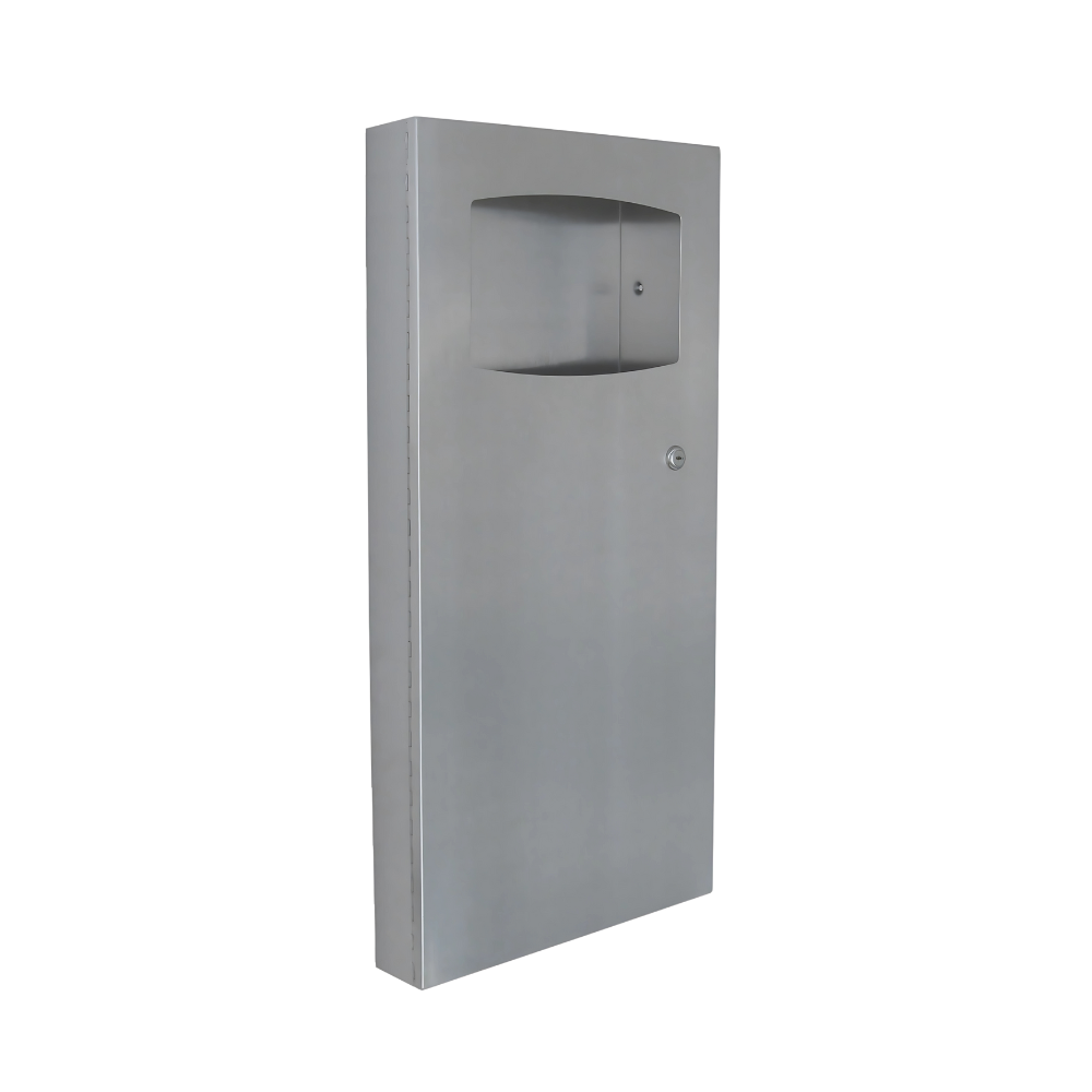 Waste Receptacle Surface Mounted 9 Ltr SS
