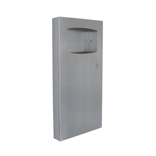 Waste Receptacle Surface Mounted 9 Ltr SS