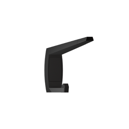 Moda Series Designer Black Concealed Coat Hook with Bumper – With Screw Fixings