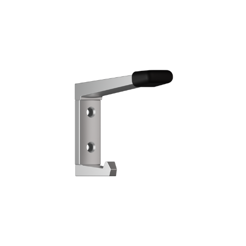 202 Coat Hook with Bumper – With Screw Fixings