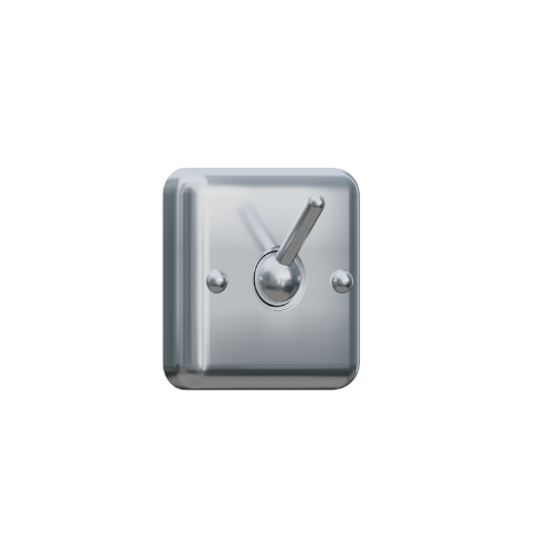 Square Clothes Hook SS Rear Mount